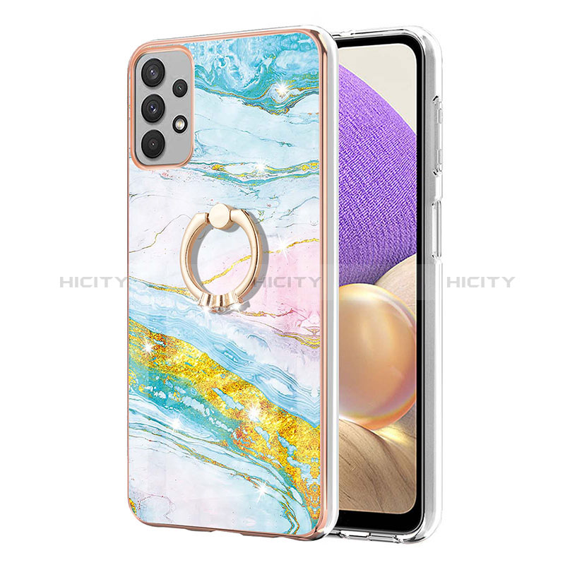 Funda Silicona Gel Goma Patron de Moda Carcasa con Anillo de dedo Soporte Y05B para Samsung Galaxy A23 5G