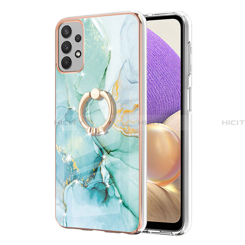 Funda Silicona Gel Goma Patron de Moda Carcasa con Anillo de dedo Soporte Y05B para Samsung Galaxy A33 5G