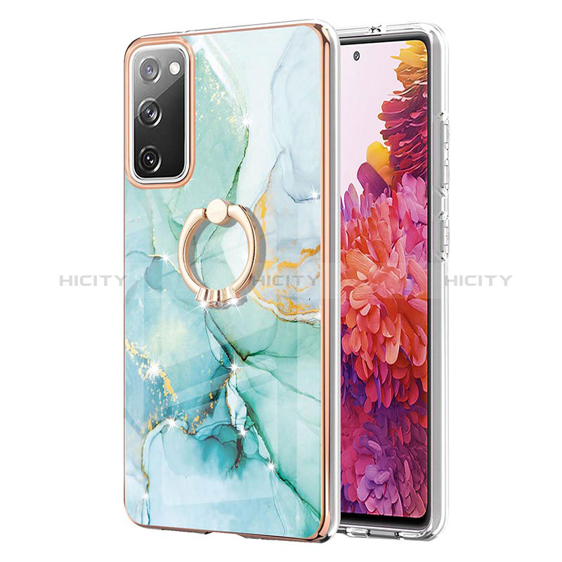 Funda Silicona Gel Goma Patron de Moda Carcasa con Anillo de dedo Soporte Y05B para Samsung Galaxy S20 Lite 5G