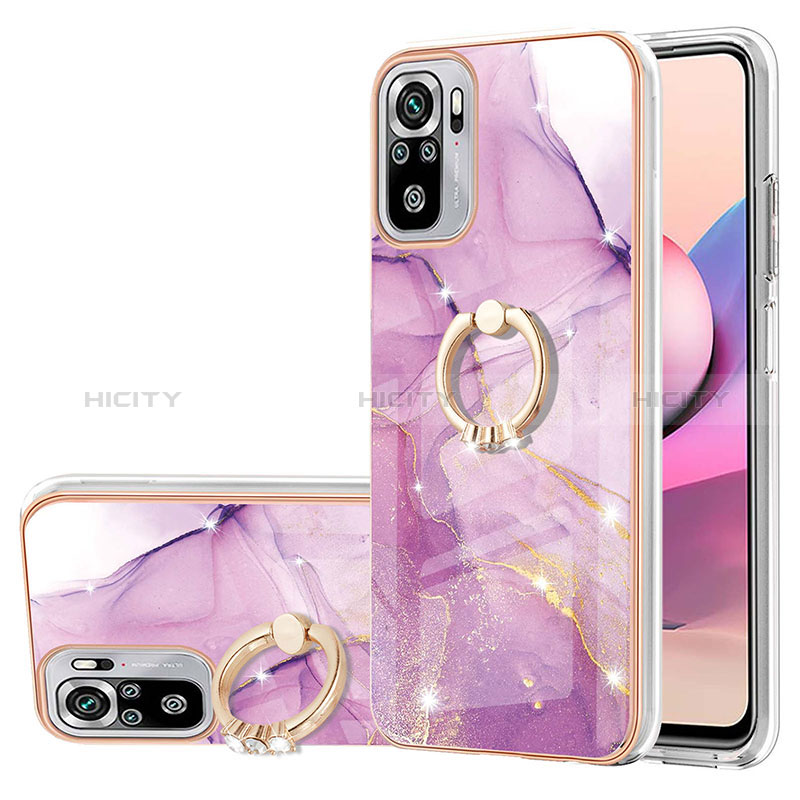 Funda Silicona Gel Goma Patron de Moda Carcasa con Anillo de dedo Soporte Y05B para Xiaomi Poco M5S