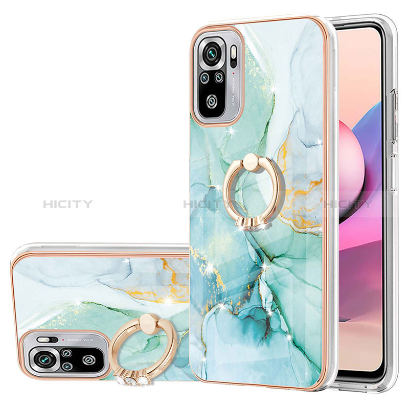 Funda Silicona Gel Goma Patron de Moda Carcasa con Anillo de dedo Soporte Y05B para Xiaomi Poco M5S