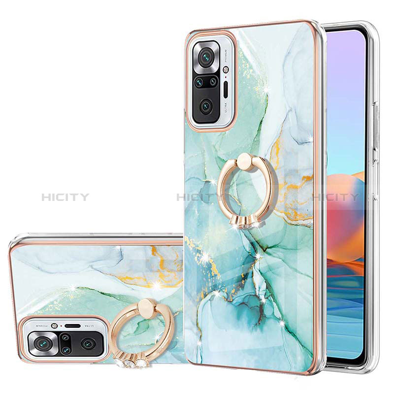 Funda Silicona Gel Goma Patron de Moda Carcasa con Anillo de dedo Soporte Y05B para Xiaomi Redmi Note 10 Pro Max