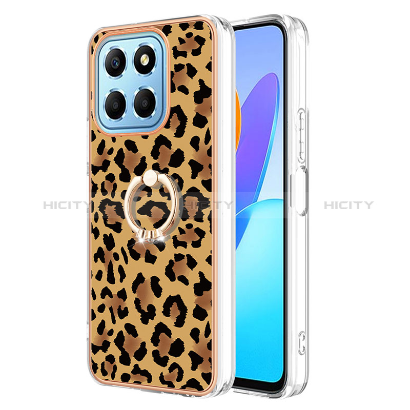 Funda Silicona Gel Goma Patron de Moda Carcasa con Anillo de dedo Soporte YB2 para Huawei Honor 70 Lite 5G