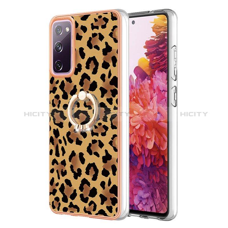 Funda Silicona Gel Goma Patron de Moda Carcasa con Anillo de dedo Soporte YB2 para Samsung Galaxy S20 FE (2022) 5G