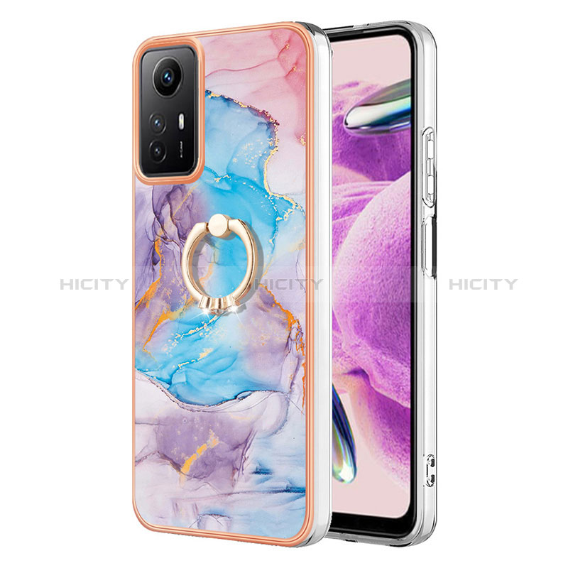 Funda Silicona Gel Goma Patron de Moda Carcasa con Anillo de dedo Soporte YB3 para Xiaomi Redmi Note 12S