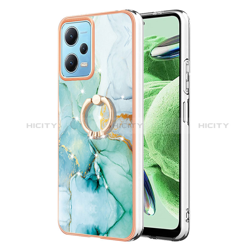 Funda Silicona Gel Goma Patron de Moda Carcasa con Anillo de dedo Soporte YB5 para Xiaomi Redmi Note 12 5G