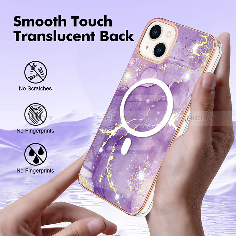 Funda Silicona Gel Goma Patron de Moda Carcasa con Mag-Safe Magnetic para Apple iPhone 14