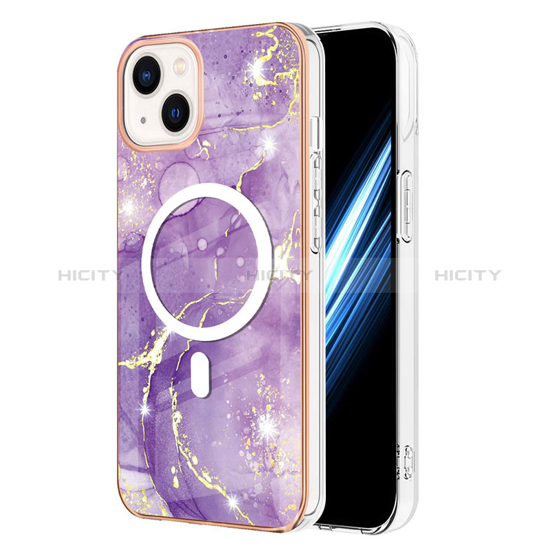 Funda Silicona Gel Goma Patron de Moda Carcasa con Mag-Safe Magnetic para Apple iPhone 14