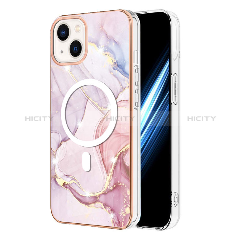 Funda Silicona Gel Goma Patron de Moda Carcasa con Mag-Safe Magnetic para Apple iPhone 14