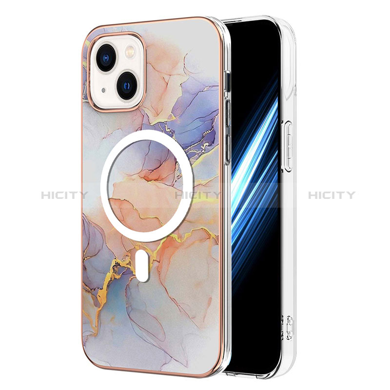 Funda Silicona Gel Goma Patron de Moda Carcasa con Mag-Safe Magnetic para Apple iPhone 15 Plus