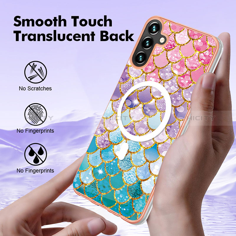 Funda Silicona Gel Goma Patron de Moda Carcasa con Mag-Safe Magnetic para Samsung Galaxy A34 5G