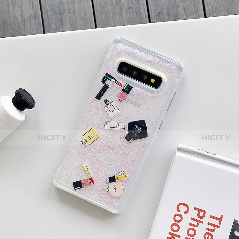 Funda Silicona Gel Goma Patron de Moda Carcasa K01 para Samsung Galaxy S10 5G Blanco