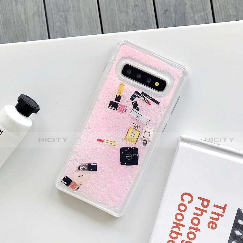 Funda Silicona Gel Goma Patron de Moda Carcasa K01 para Samsung Galaxy S10 5G Rosa