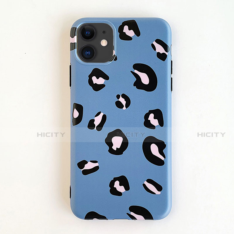 Funda Silicona Gel Goma Patron de Moda Carcasa para Apple iPhone 11 Azul