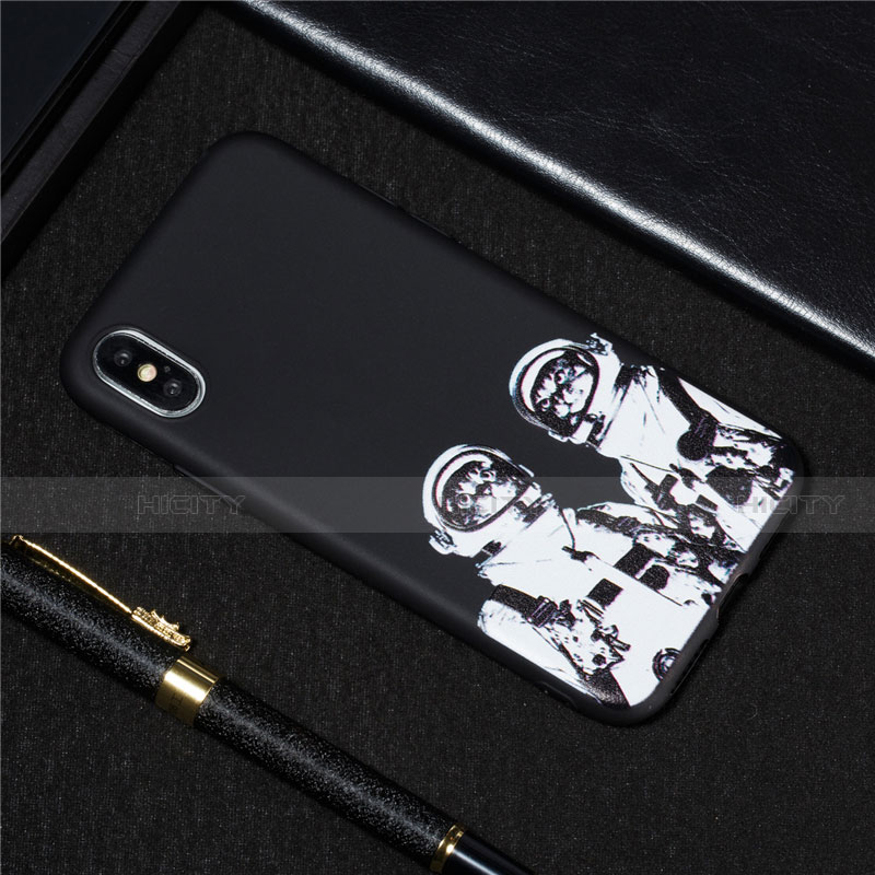 Funda Silicona Gel Goma Patron de Moda Carcasa para Apple iPhone Xs Max