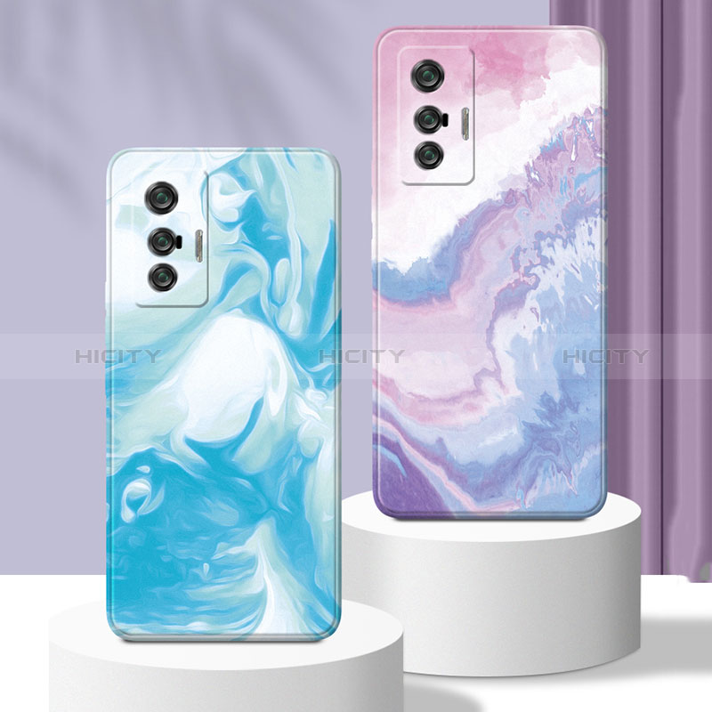 Funda Silicona Gel Goma Patron de Moda Carcasa para Vivo X70 5G