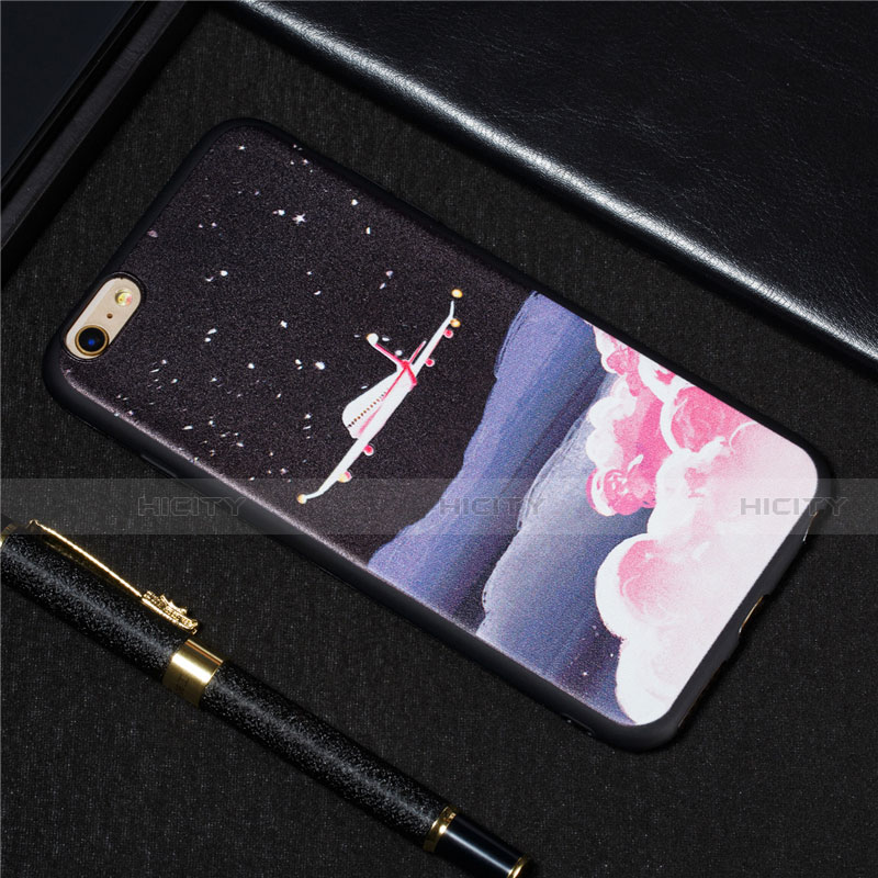 Funda Silicona Gel Goma Patron de Moda Carcasa S01 para Apple iPhone 6 Plus