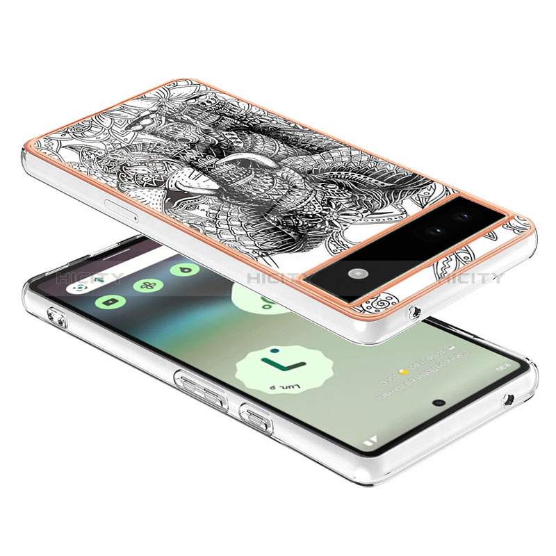 Funda Silicona Gel Goma Patron de Moda Carcasa SD7 para Google Pixel 6a 5G