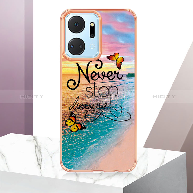 Funda Silicona Gel Goma Patron de Moda Carcasa Y01B para Huawei Honor X7a