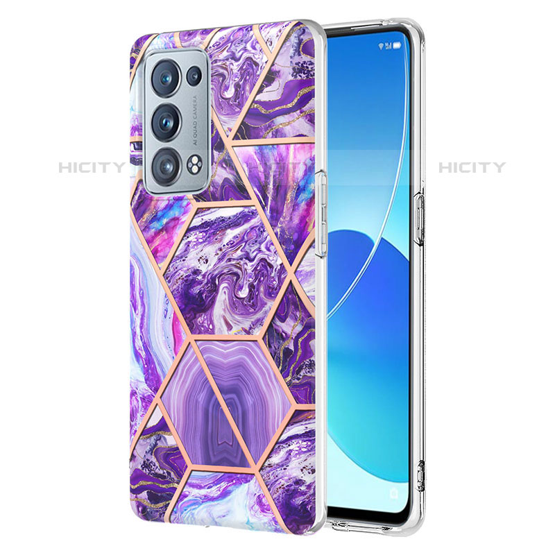 Funda Silicona Gel Goma Patron de Moda Carcasa Y01B para Oppo Reno6 Pro+ Plus 5G