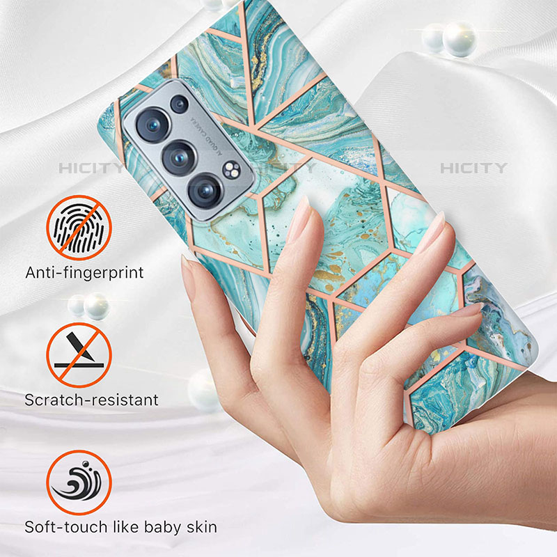 Funda Silicona Gel Goma Patron de Moda Carcasa Y01B para Oppo Reno6 Pro+ Plus 5G