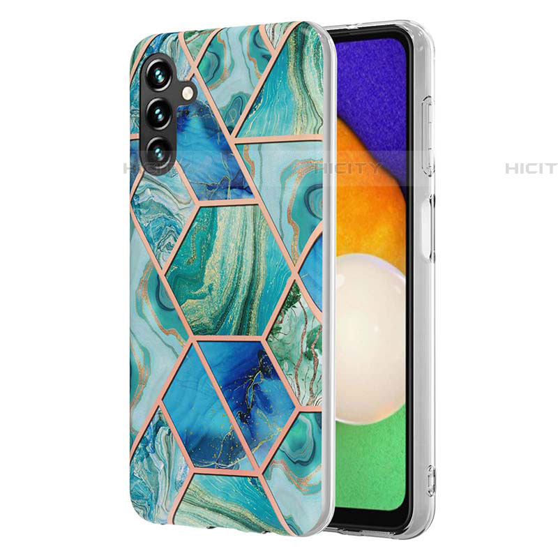 Funda Silicona Gel Goma Patron de Moda Carcasa Y01B para Samsung Galaxy A04s Verde