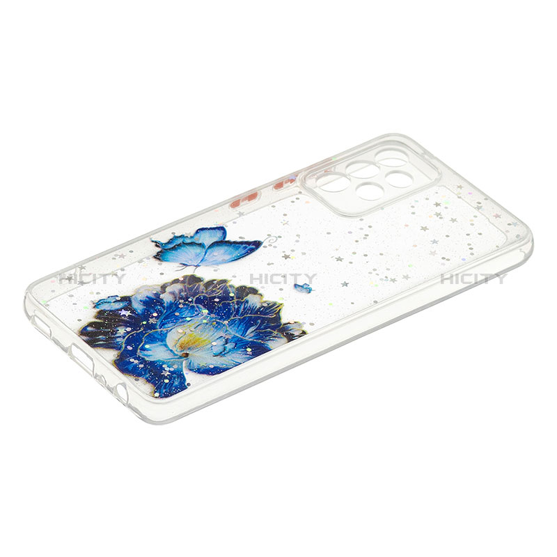 Funda Silicona Gel Goma Patron de Moda Carcasa Y01X para Samsung Galaxy A52s 5G Azul