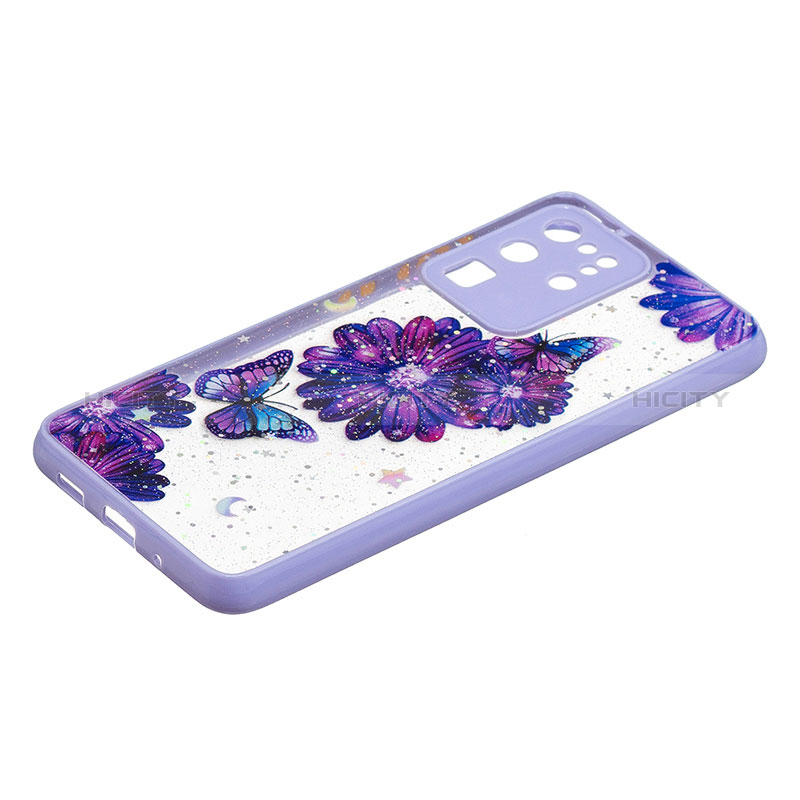 Funda Silicona Gel Goma Patron de Moda Carcasa Y01X para Samsung Galaxy S20 Ultra Morado