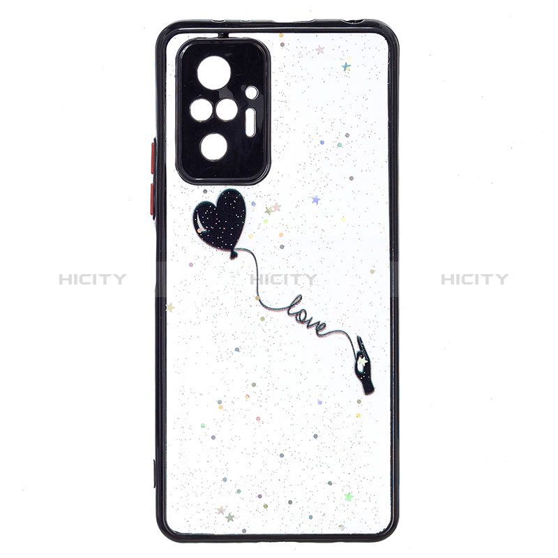 Funda Silicona Gel Goma Patron de Moda Carcasa Y01X para Xiaomi Redmi Note 10 Pro 4G Negro