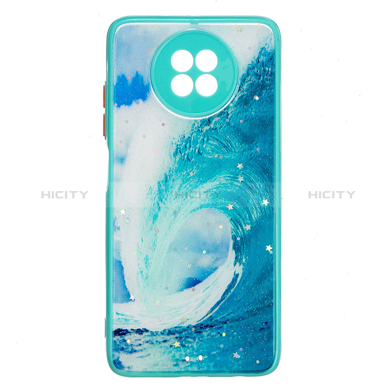 Funda Silicona Gel Goma Patron de Moda Carcasa Y01X para Xiaomi Redmi Note 9 5G Verde