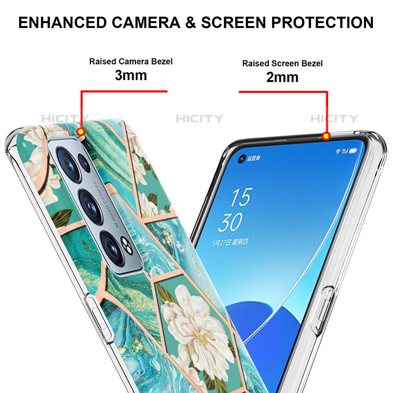 Funda Silicona Gel Goma Patron de Moda Carcasa Y02B para Oppo Reno6 Pro 5G