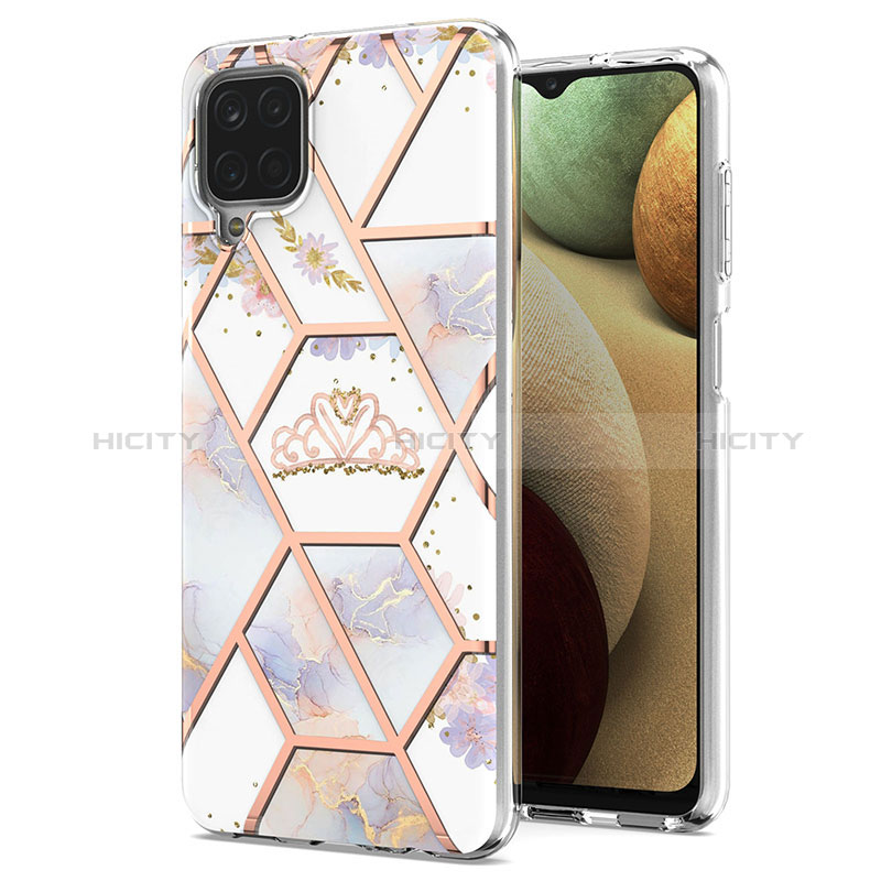 Funda Silicona Gel Goma Patron de Moda Carcasa Y02B para Samsung Galaxy A12 Nacho