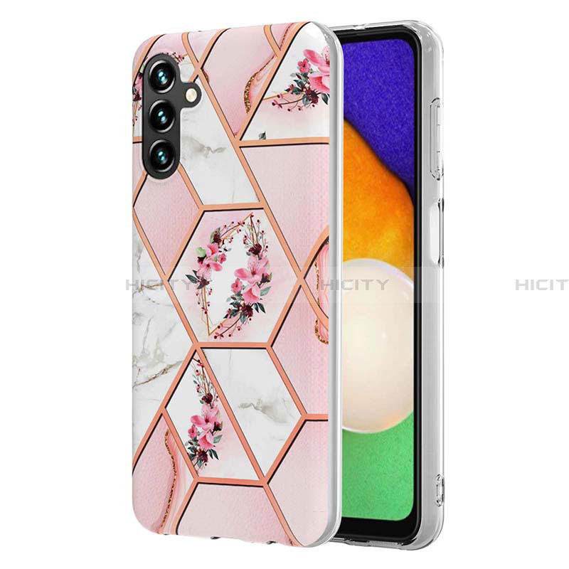 Funda Silicona Gel Goma Patron de Moda Carcasa Y02B para Samsung Galaxy A13 5G Rosa