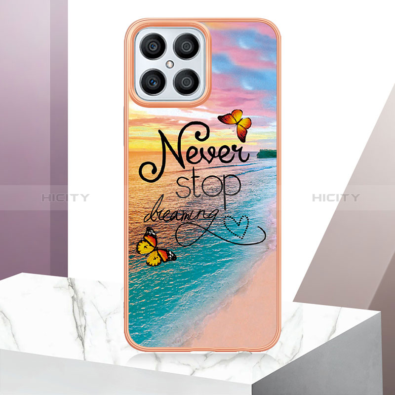 Funda Silicona Gel Goma Patron de Moda Carcasa Y03B para Huawei Honor X8 4G