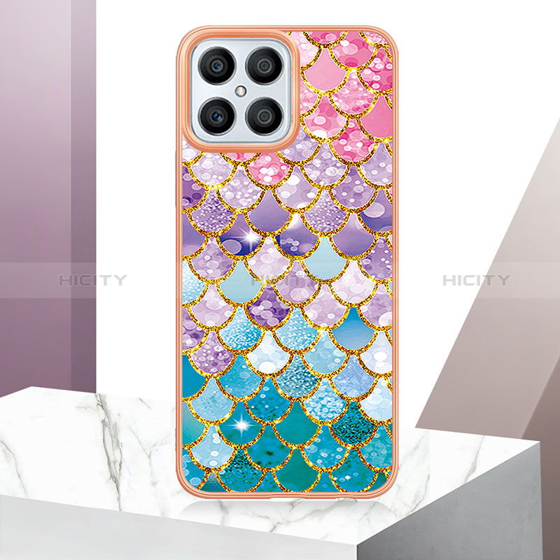 Funda Silicona Gel Goma Patron de Moda Carcasa Y03B para Huawei Honor X8 4G Vistoso