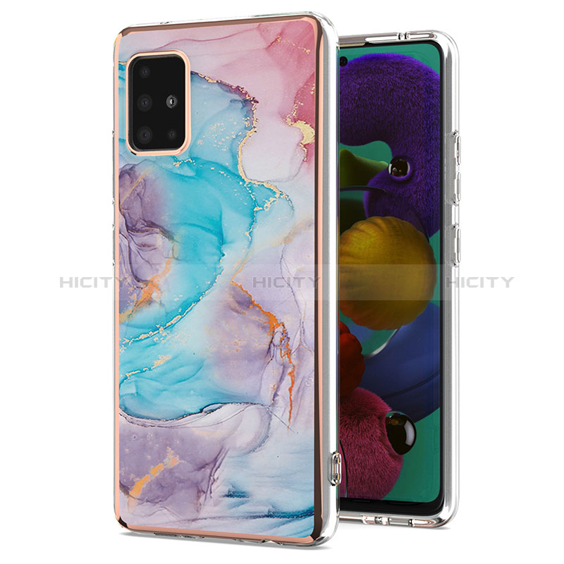 Funda Silicona Gel Goma Patron de Moda Carcasa Y03B para Samsung Galaxy A51 5G Azul