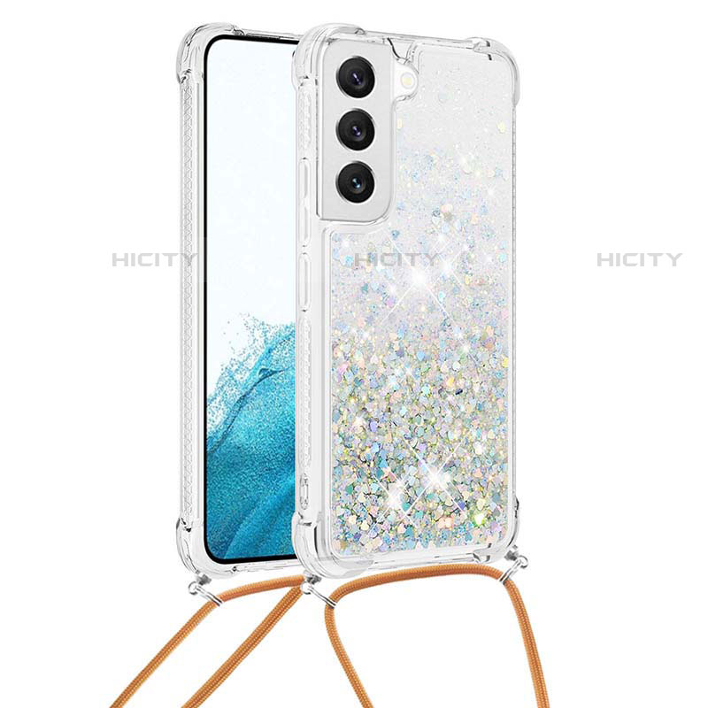 Funda Silicona Gel Goma Patron de Moda Carcasa Y03B para Samsung Galaxy S21 5G Plata