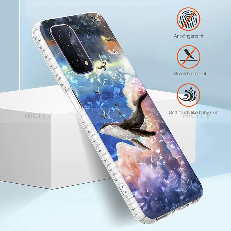 Funda Silicona Gel Goma Patron de Moda Carcasa Y04B para Oppo A74 5G