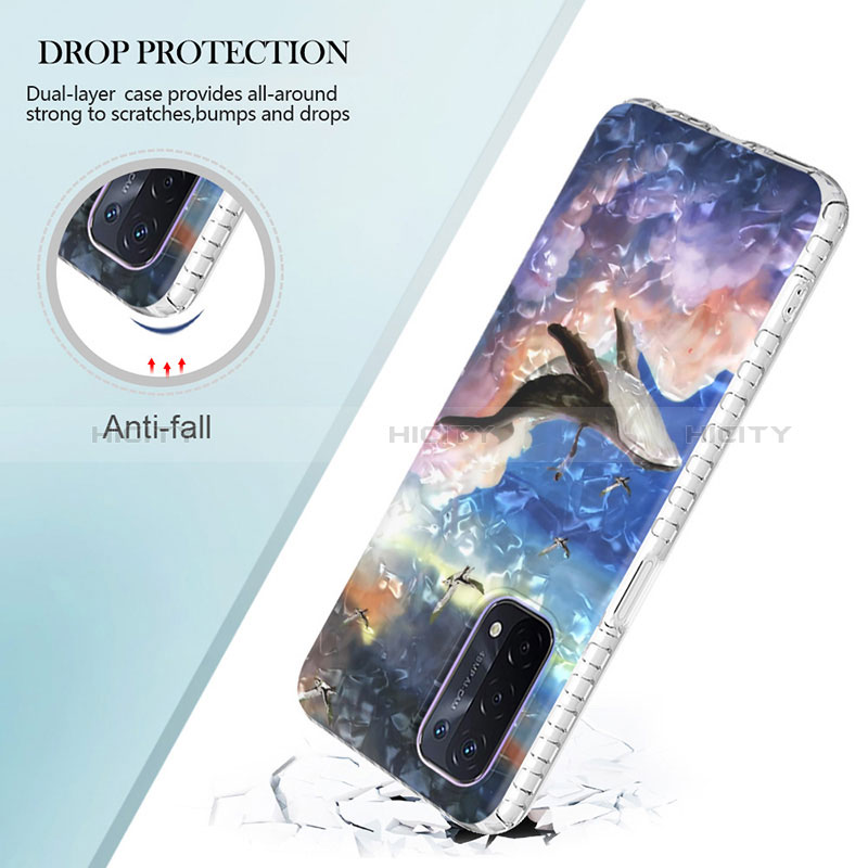 Funda Silicona Gel Goma Patron de Moda Carcasa Y04B para Oppo A74 5G