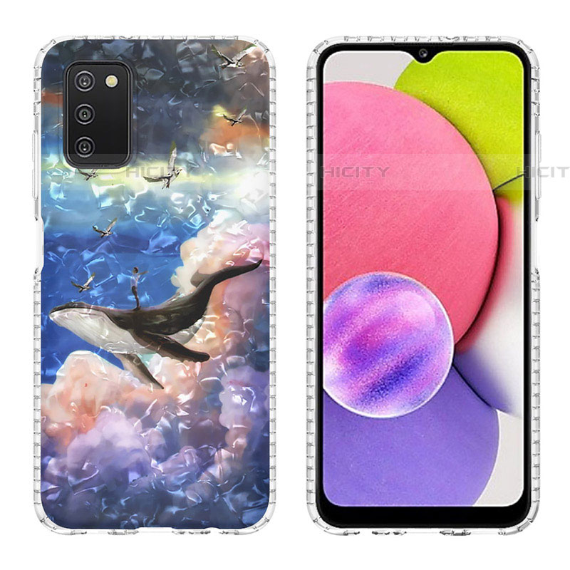 Funda Silicona Gel Goma Patron de Moda Carcasa Y04B para Samsung Galaxy A03s Multicolor