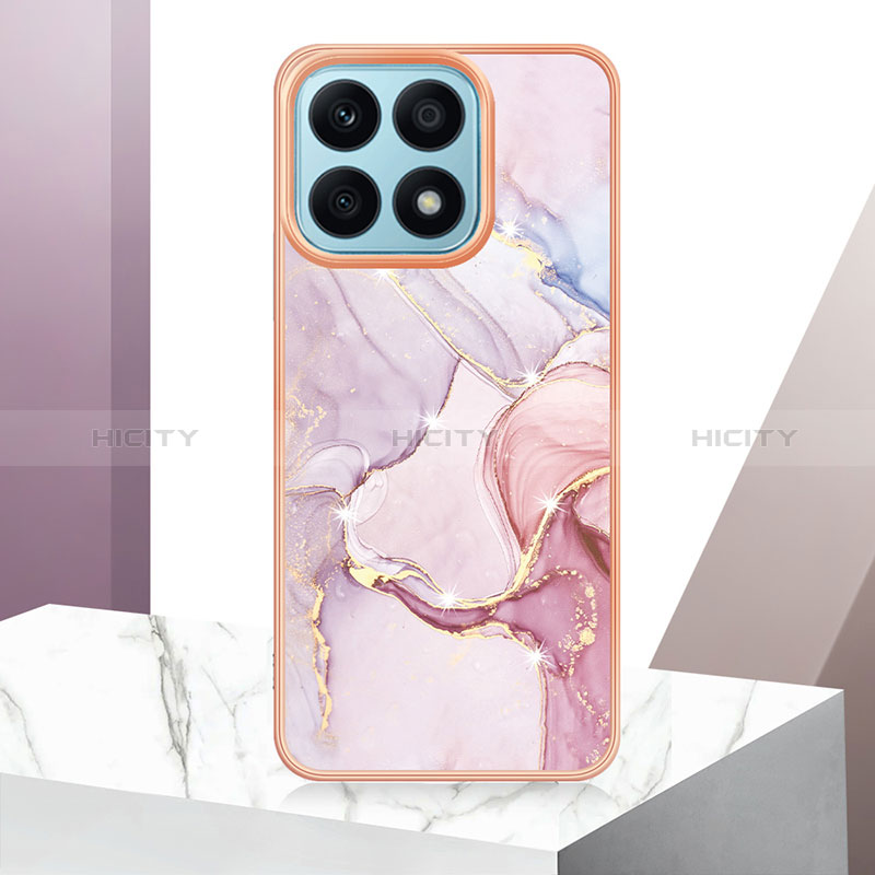 Funda Silicona Gel Goma Patron de Moda Carcasa Y05B para Huawei Honor X8a 4G Rosa