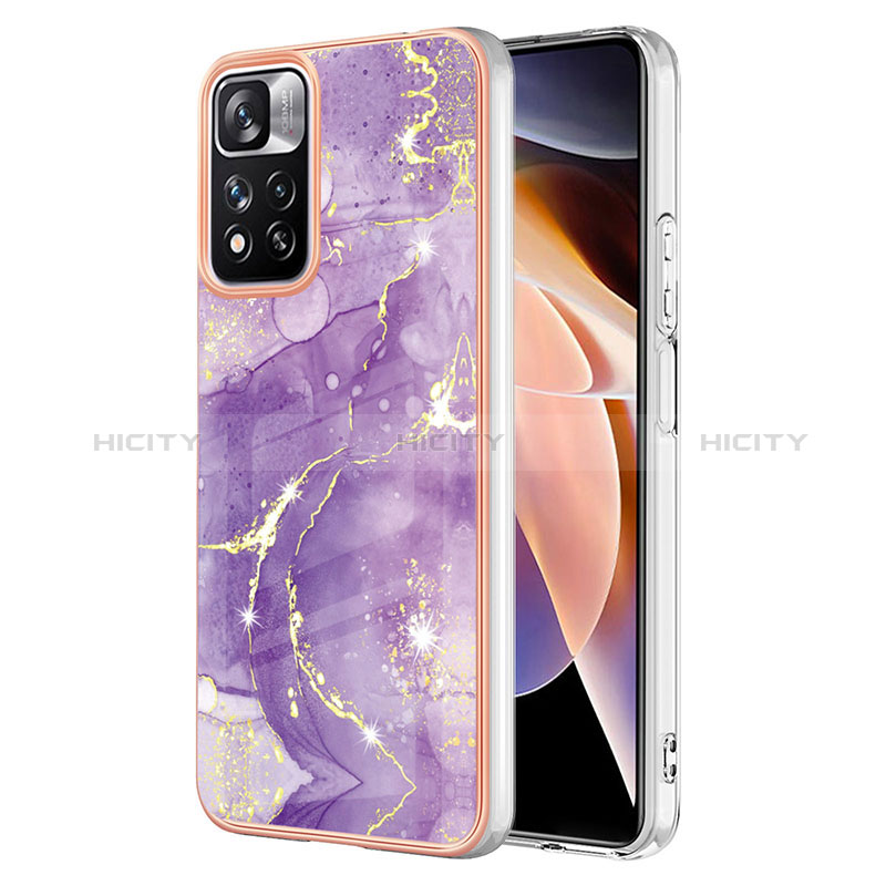 Funda Silicona Gel Goma Patron de Moda Carcasa Y05B para Xiaomi Mi 11i 5G (2022) Morado