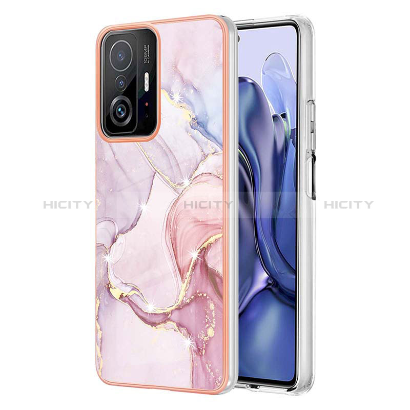 Funda Silicona Gel Goma Patron de Moda Carcasa Y05B para Xiaomi Mi 11T Pro 5G Rosa