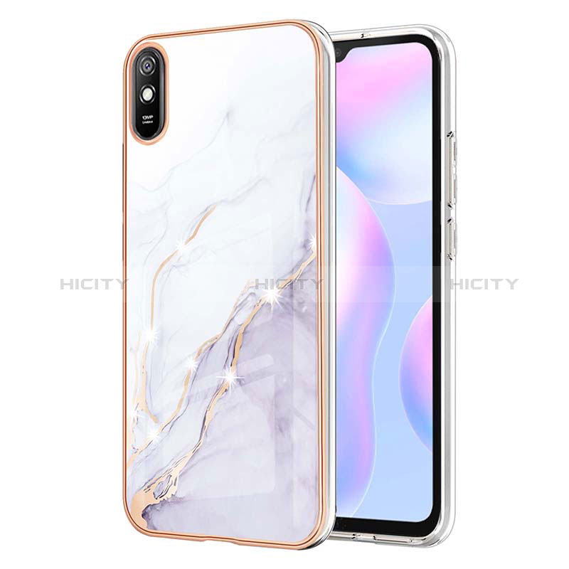 Funda Silicona Gel Goma Patron de Moda Carcasa Y05B para Xiaomi Redmi 9A Blanco