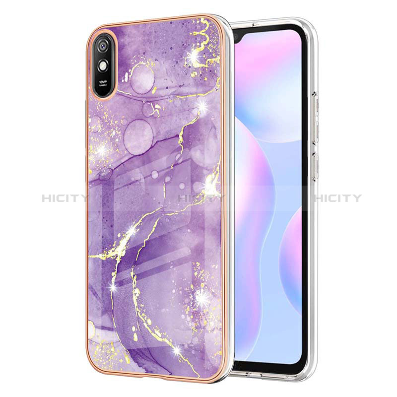 Funda Silicona Gel Goma Patron de Moda Carcasa Y05B para Xiaomi Redmi 9A Morado