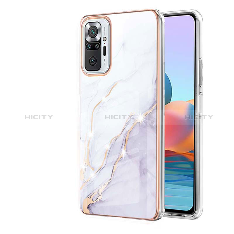 Funda Silicona Gel Goma Patron de Moda Carcasa Y05B para Xiaomi Redmi Note 10 Pro 4G Blanco