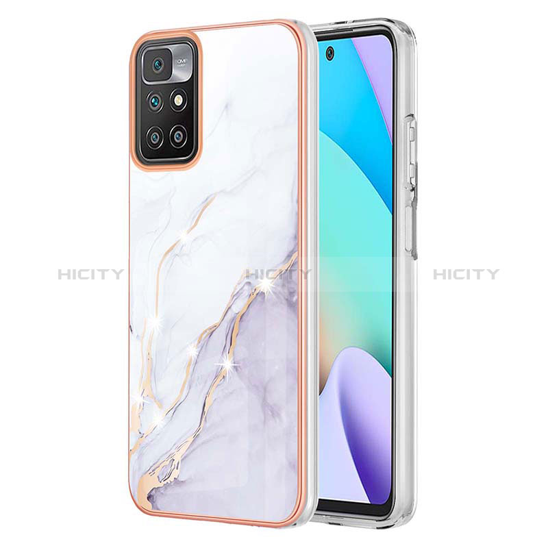 Funda Silicona Gel Goma Patron de Moda Carcasa Y05B para Xiaomi Redmi Note 11 4G (2021) Blanco