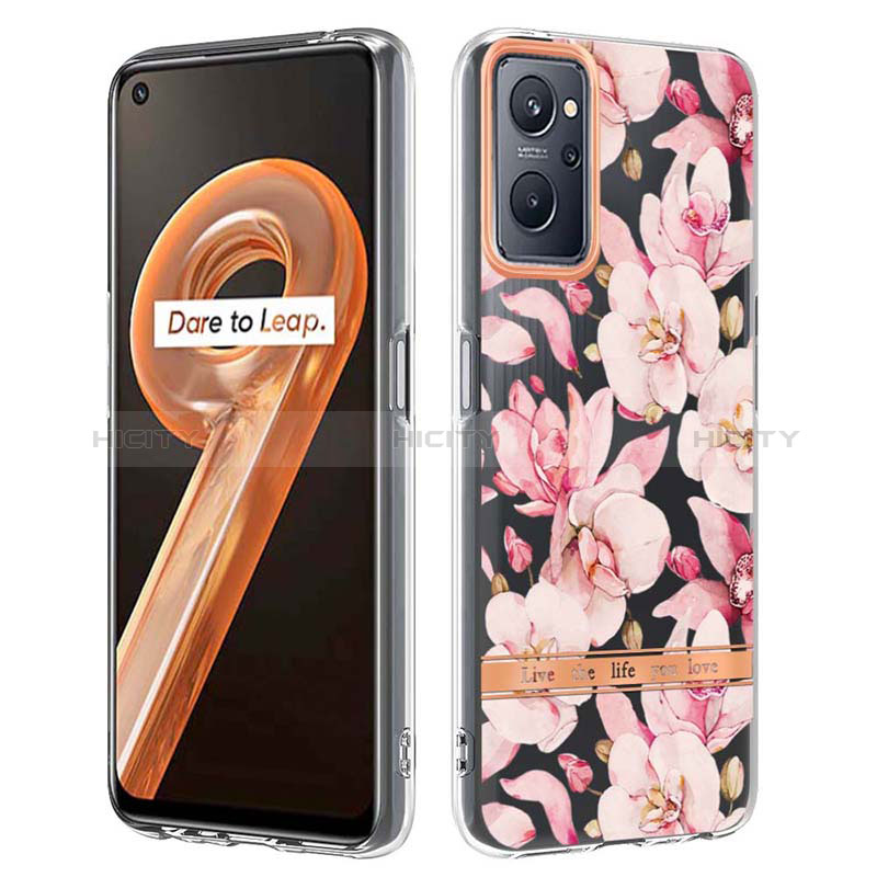 Funda Silicona Gel Goma Patron de Moda Carcasa Y06B para Oppo A96 4G Rosa