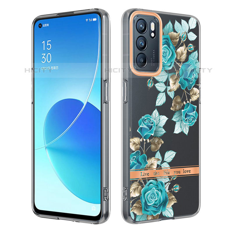 Funda Silicona Gel Goma Patron de Moda Carcasa Y06B para Oppo Reno6 5G