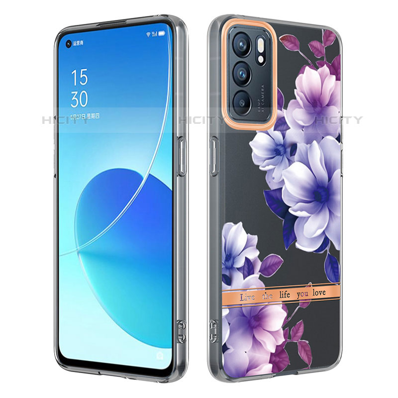 Funda Silicona Gel Goma Patron de Moda Carcasa Y06B para Oppo Reno6 5G